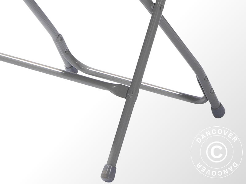 Krzesła składane 43x45x80cm, Niebieskie/Szare, 10 szt.