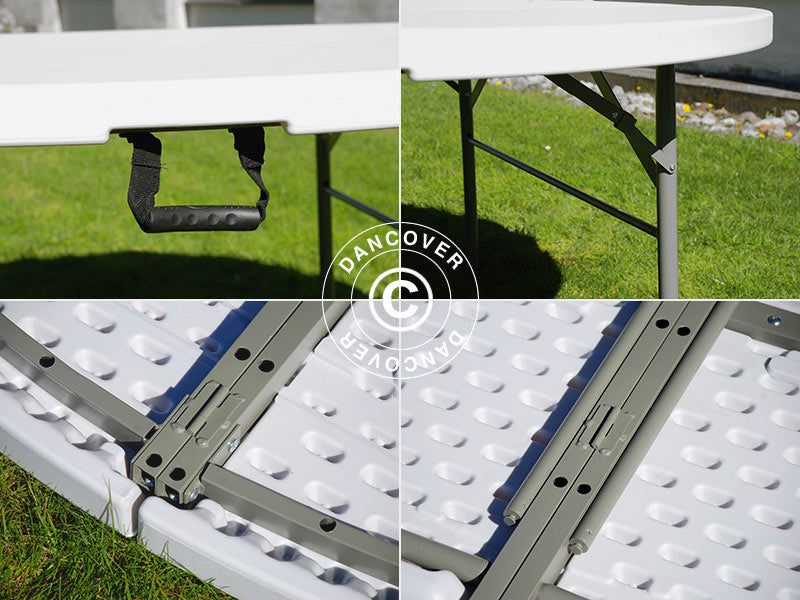 Okrągły stół składany PRO Ø183cm, Jasnoszary (1 szt.)