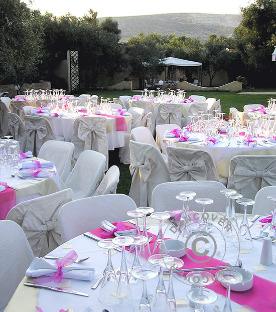 Składany stół Ø154cm, Jasny szary (1 szt.)