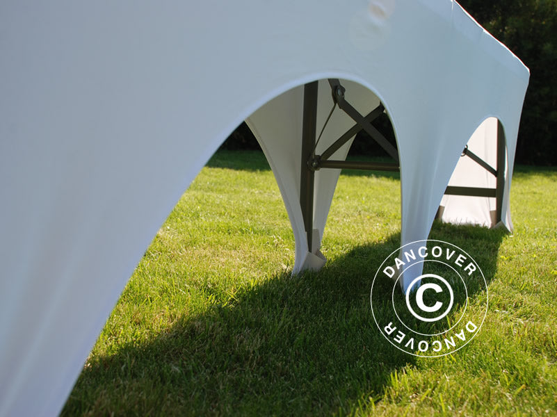 Elastyczny pokrowiec na ławkę 183x28x43cm, Biały