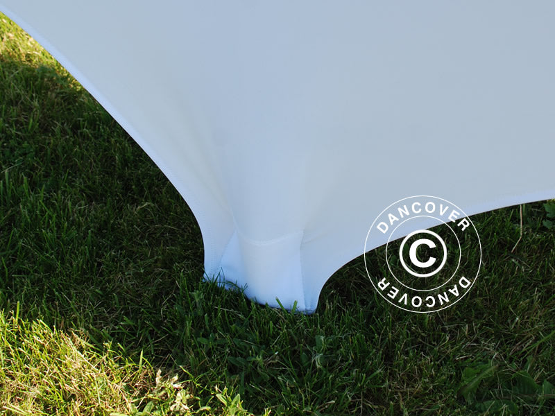 Elastyczny pokrowiec na ławkę 183x28x43cm, Biały