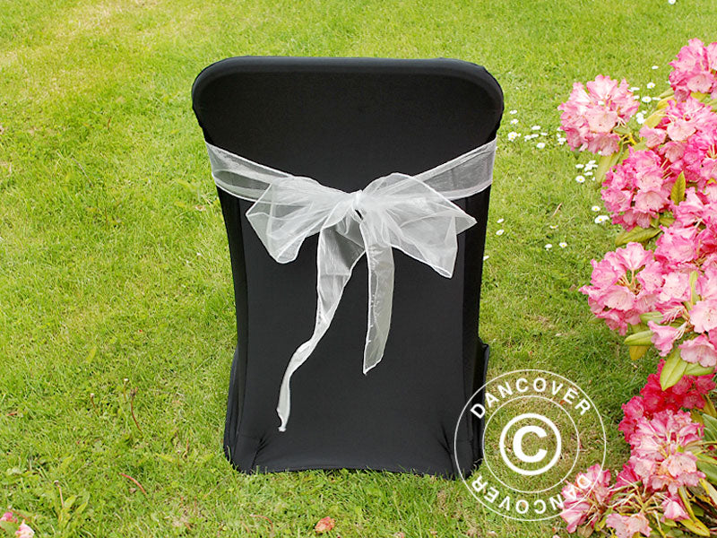 Elastyczny pokrowiec na krzesło 44x44x80cm, Czarny (1 szt)