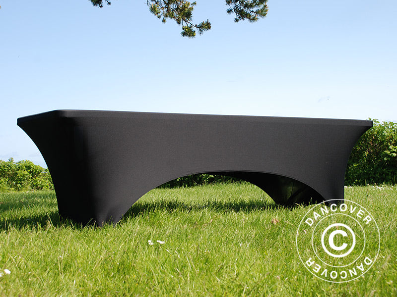 Elastyczny pokrowiec na stół 244x75x74cm, Czarny