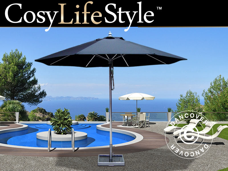 Parasol Bermuda, Ø3m, Czarny