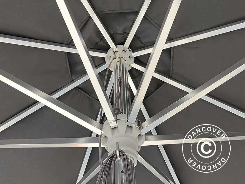 Parasol Bermuda, Ø3m, Czarny