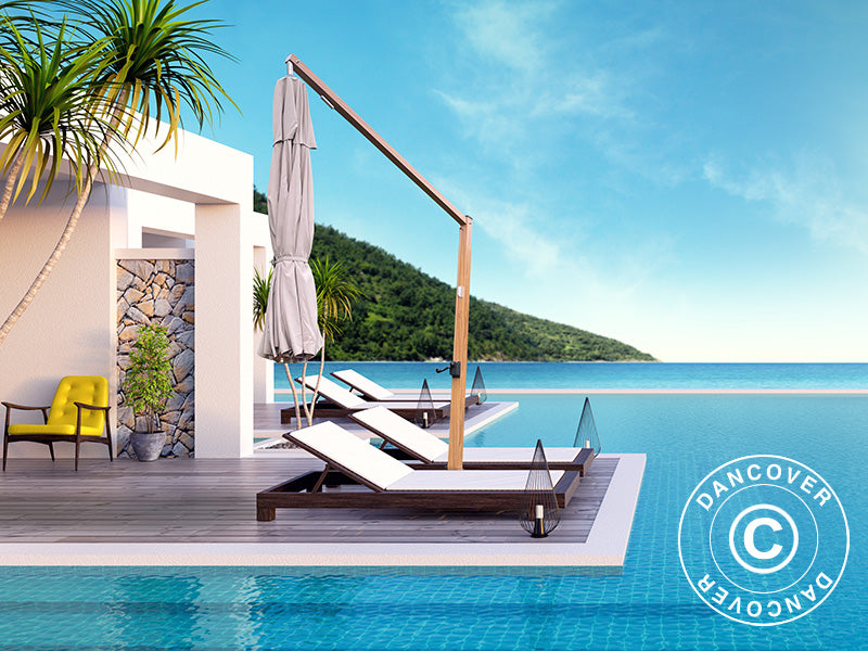 Parasol na wsporniku Bahamas, Ø4m, Piasek