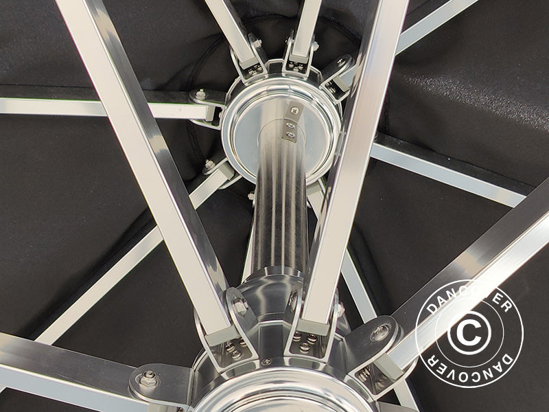 Parasol na wsporniku Antigua, 3x4m, Czarny