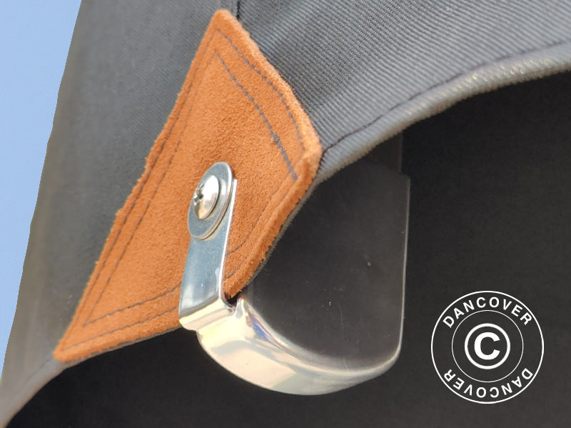 Parasol na wsporniku Antigua, 3x4m, Czarny