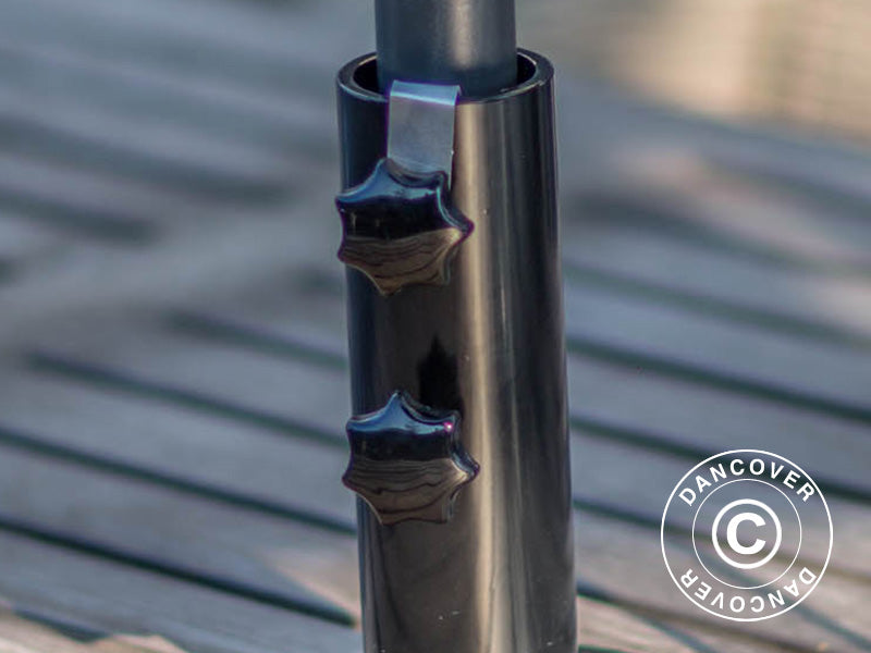 Podstawa do parasola dla tarasu drewnianego, Czarny