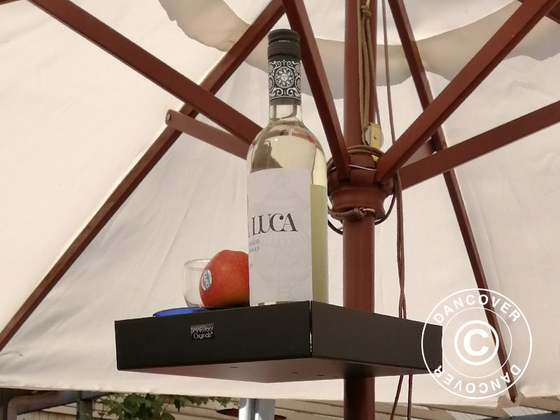 Stolik do parasola, 25x25cm, Czarny, 1 szt.