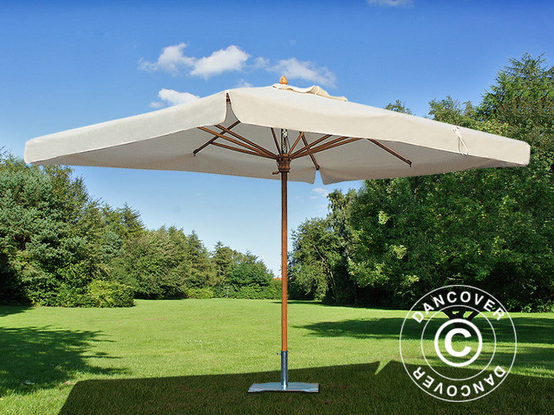 Parasol Palladio Standard z falbaną, 3x4m, Ecru