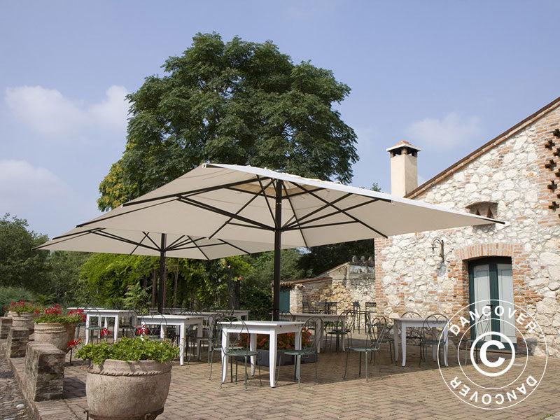 Parasol Capri, 6x6m, Ecru