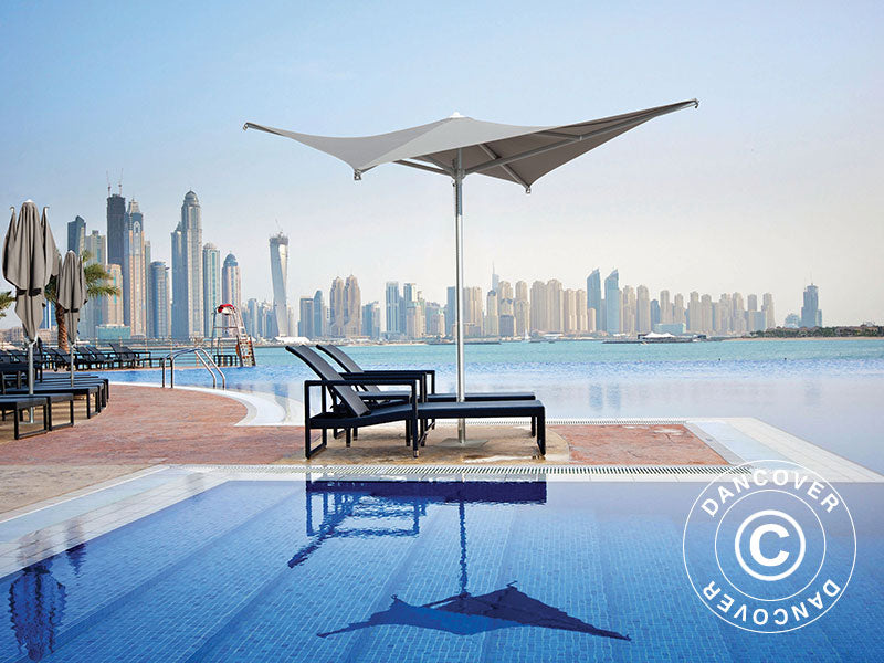 Parasol, Vela, 3x3m, Szary taupe