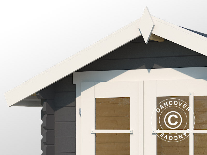 Drewniana szopa Toulouse 1,9x1,9x2,22m, 28mm, 3,4m², Ciemny szary