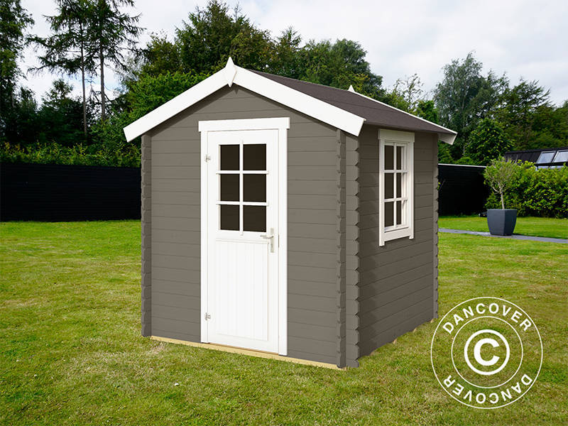 Drewniana szopa Lyon 2x2x2,34m, 28mm, 3,78m², Ciemny szary