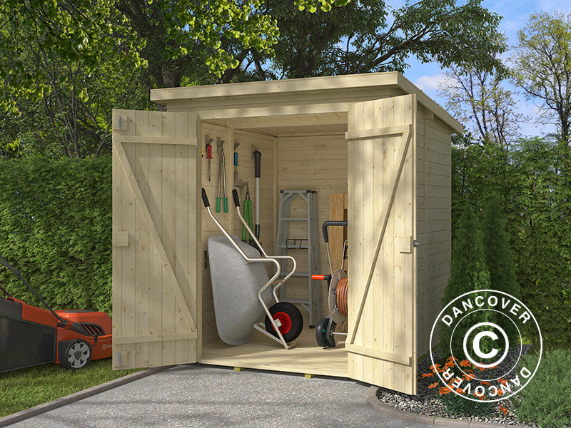 Szopa drewniana Ivalo 1,7x1,76x1,99m, 13mm, 2,99m², Naturalna