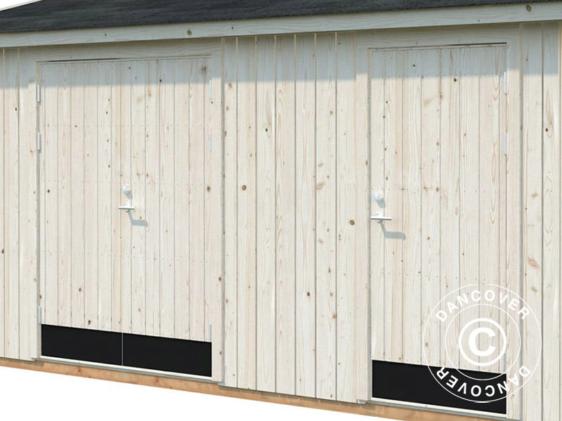 Szopa drewniana z podłogą, 4,52x3,3x2,61m, 13,5m², Naturalny