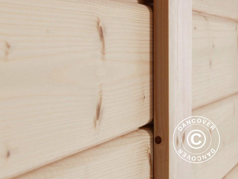 Szopa drewniana Bertilo Wallstore Velo, 2,06x1,02x1,35m, 2,1m², Naturalny