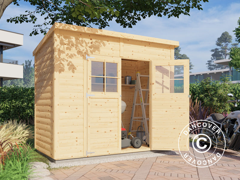 Drewniana szopa, Bertilo Alster 2, 2,44x1,21x2,11m, 2,96m²