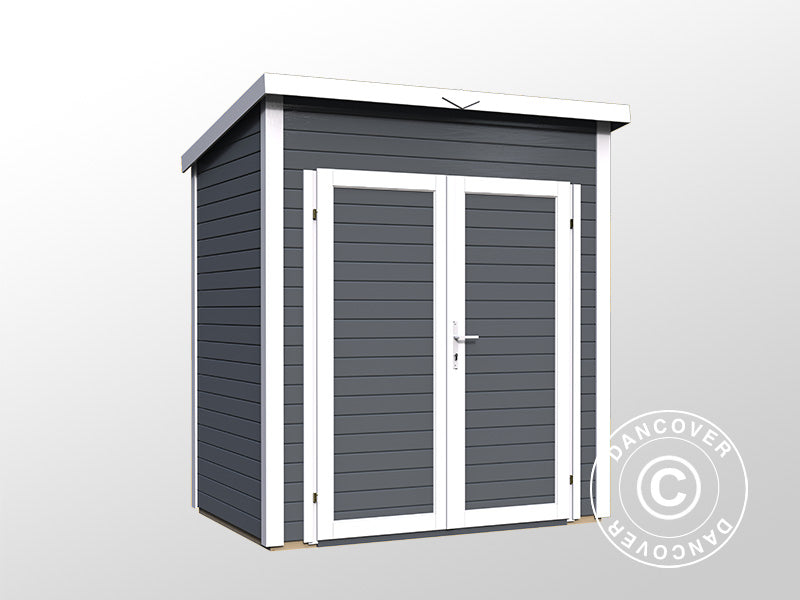 Drewniana szopa, Bertilo Timmo 1, 1,81x1,21x2,11m, 2,19m², Antracyt