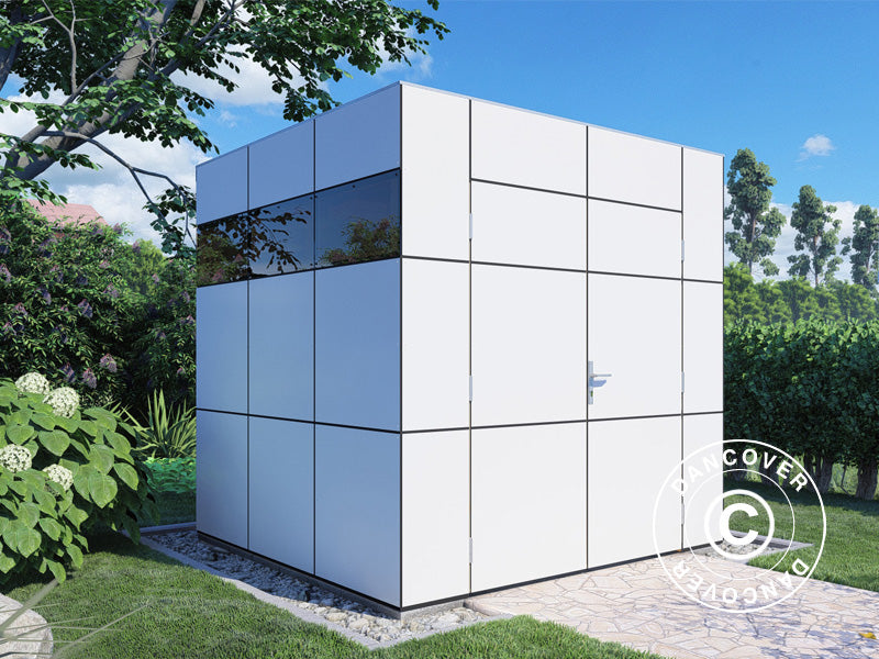 Drewniana szopa, Bertilo HPL 1, 2,3x2,28x2,3m, 5,24m², Antracyt/Biały