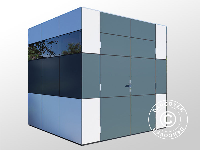 Drewniana szopa, Bertilo HPL 1, 2,3x2,28x2,3m, 5,24m², Antracyt/Biały