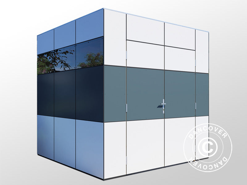 Drewniana szopa, Bertilo HPL 1, 2,3x2,28x2,3m, 5,24m², Antracyt/Biały