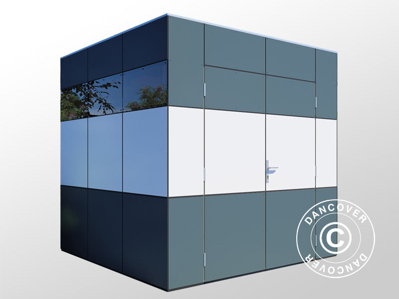 Drewniana szopa, Bertilo HPL 1, 2,3x2,28x2,3m, 5,24m², Antracyt/Biały