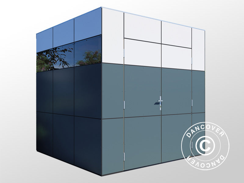 Drewniana szopa, Bertilo HPL 1, 2,3x2,28x2,3m, 5,24m², Antracyt/Biały