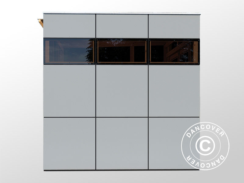 Drewniana szopa, Bertilo HPL 1, 2,3x2,28x2,3m, 5,24m², Antracyt/Szary