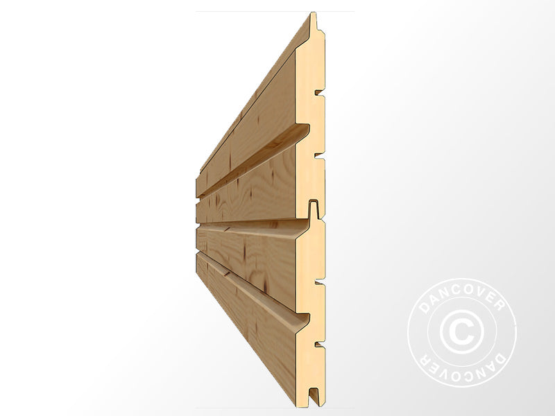 Szopa drewniana, Bertilo Concept, 2,34x2,97x2,27m, 7m², Naturalne drewno