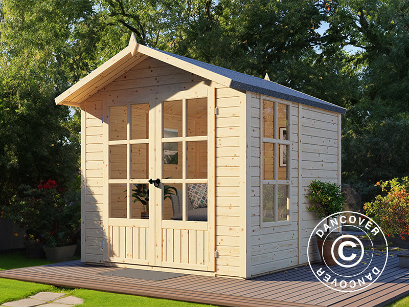 Domek drewniany, Bertilo Melrose, 2,02x2,07x2,15m, Naturalne drewno