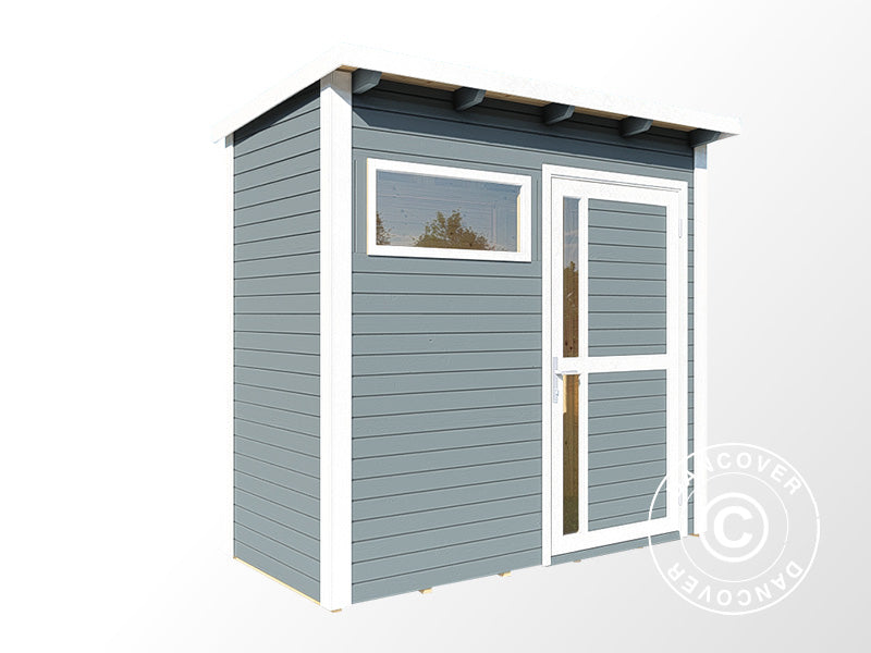 Szopa drewniana, Bertilo Pentus 1, 2,34x1,15x2,33m, 2,55m², Szara