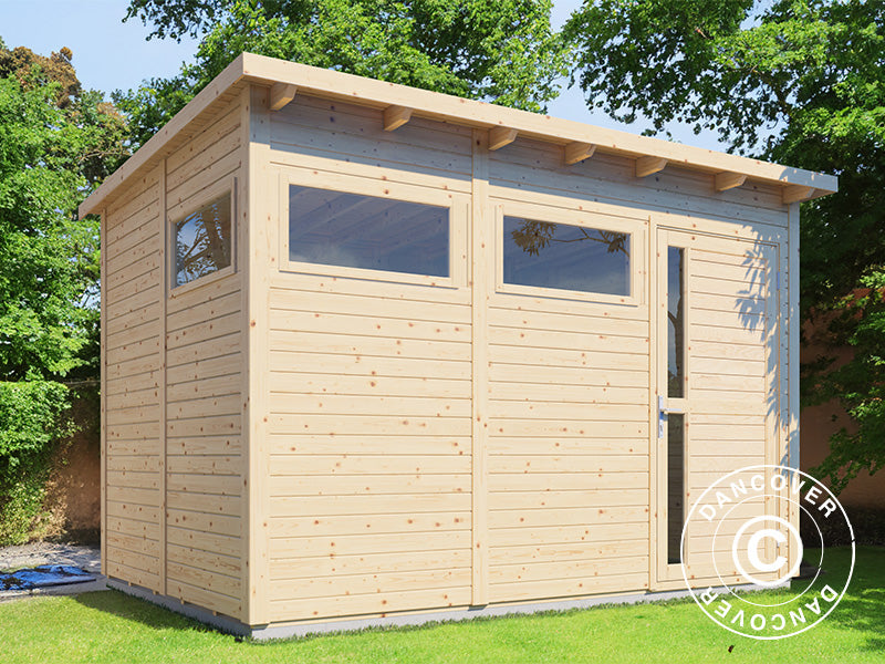 Szopa drewniana, Bertilo Pentus 3, 3,37x2,34x2,33m, 7,65m², Naturalne drewno