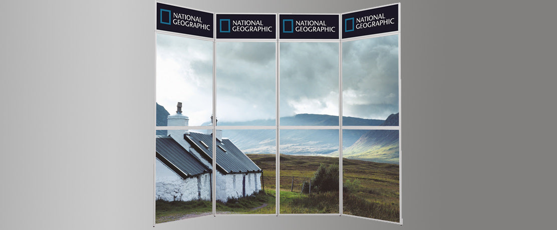 Ścianki ekspozycyjne z nadrukiem cyfrowym