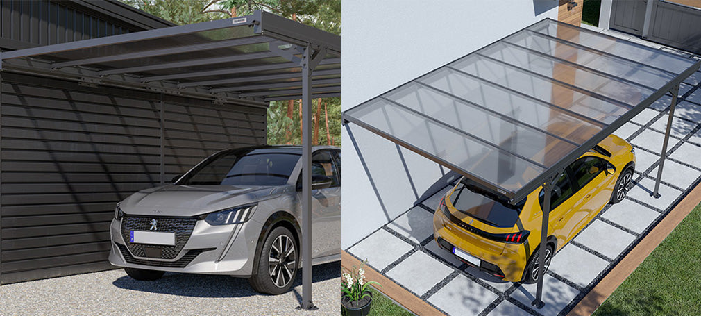 Nowoczesne wiaty garażowe