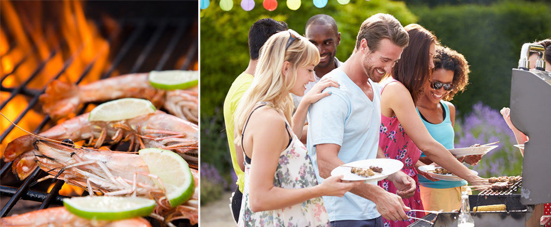 Grille na wspaniałe posiłki na tarasie