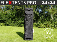 Torba transportowa z kółkami, Flextents PRO 2,5x2,5m, Czarna