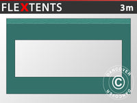 Ścianka boczna z oknem panoramicznym do FleXtents, 3m, Zielony