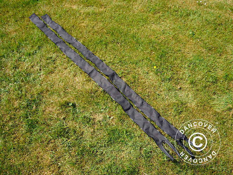 Panele łączące do namiotu FleXtents® PRO 3m, Czarny, 2 szt.