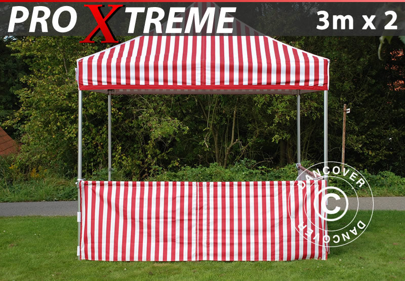 Półścianka do FleXtents PRO Xtreme, 6m, Pasiasty