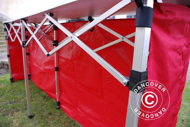 Panel boczny do lady FleXtents PRO, 3m, Czerwony