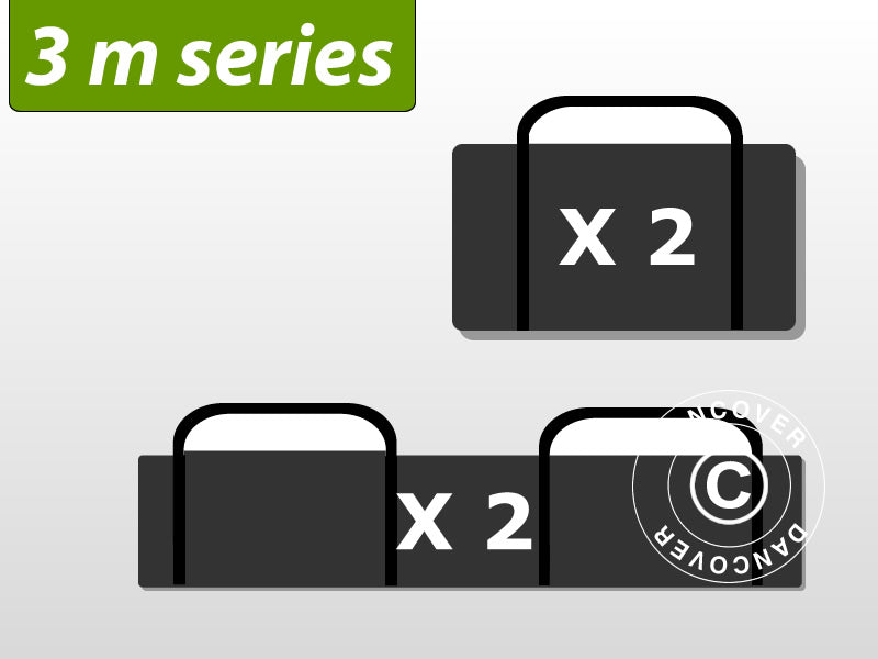 Zestaw toreb transportowych, seria namiotów imprezowych 3 m.