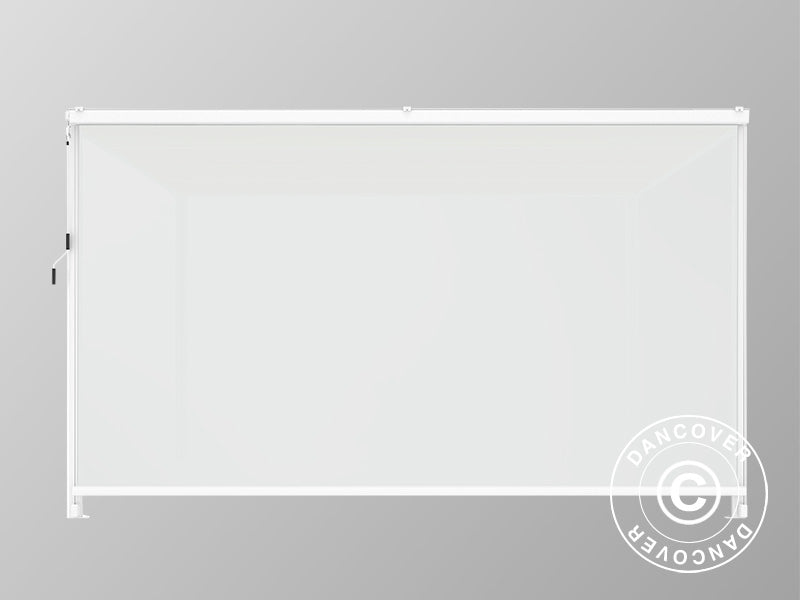 Parawan boczny do pawilonu pergola San Fernando, 4m, Biały