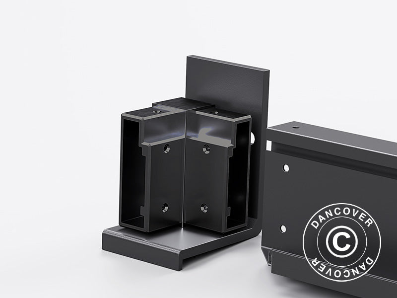 Wspornik ścienny do pawilonu San Pablo 3x3m, 3x4m i 4x4m, Czarny, 2 szt.