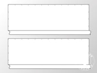 Ściany boczne bez okien do namiotu PLUS 10m, 2 szt, Biały