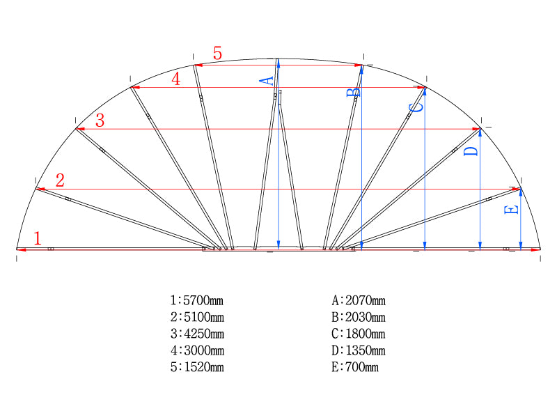 Garaż składany (Samochodowy), 2,6x5,8x2,1m, Szary