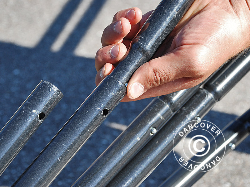 Garaż składany (Samochodowy), 2,8x6,24x2,3m, Szary