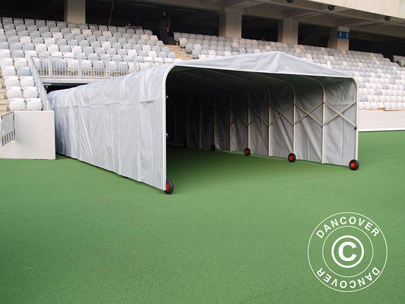 Tunel stadionowy, składany, 2x10,3x2,2m, Biały