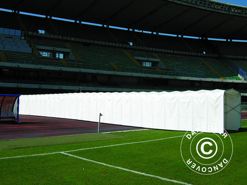 Tunel stadionowy, składany, 2,5x11,33x2,2m, Biały